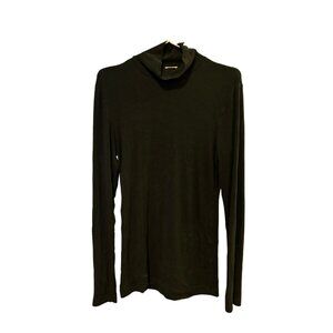 Aritzia Wilfred Green Only Turtleneck Long Sleeve Rib Knit